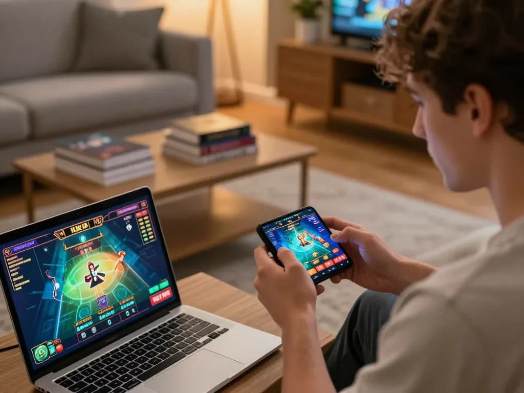 Playing on the rik vip app in a cozy setting, enhancing the online gambling experience.