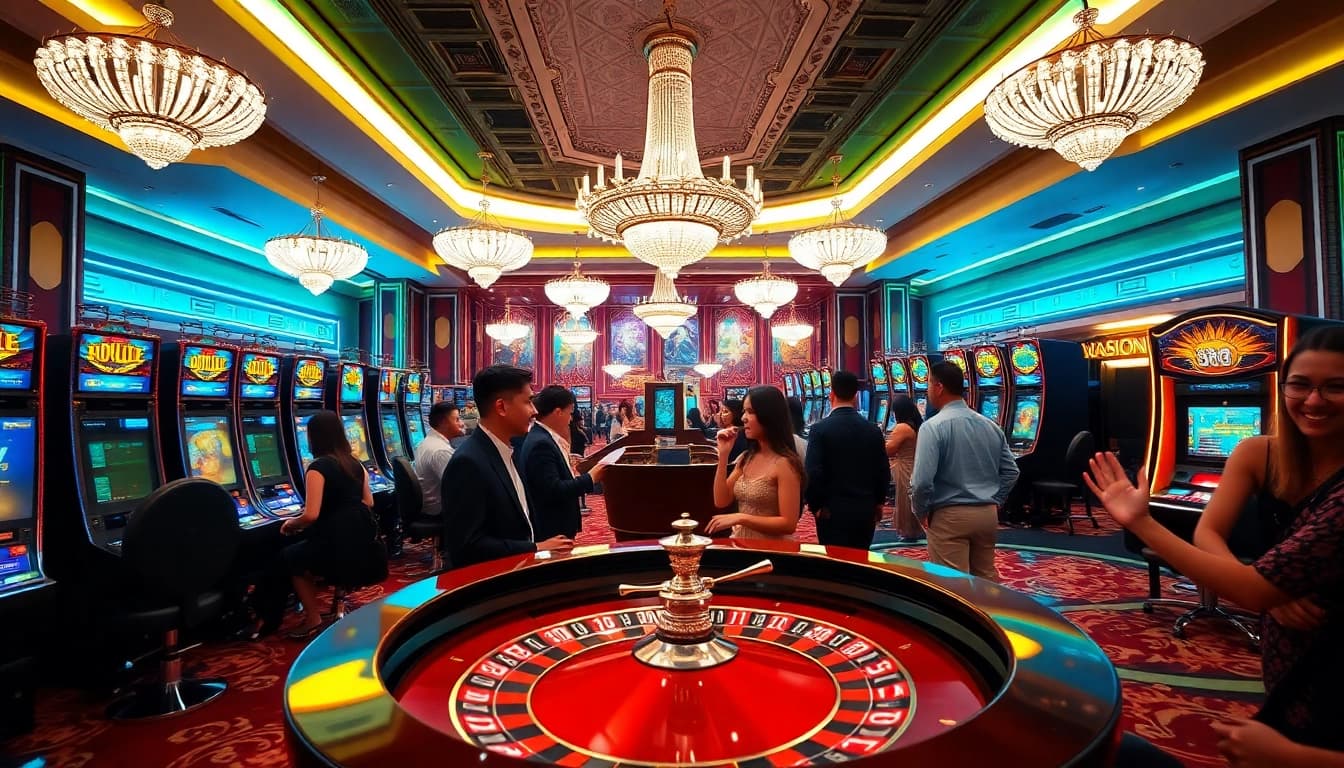 Experience the excitement of Singapore Casino Site with vibrant games and luxurious décor.