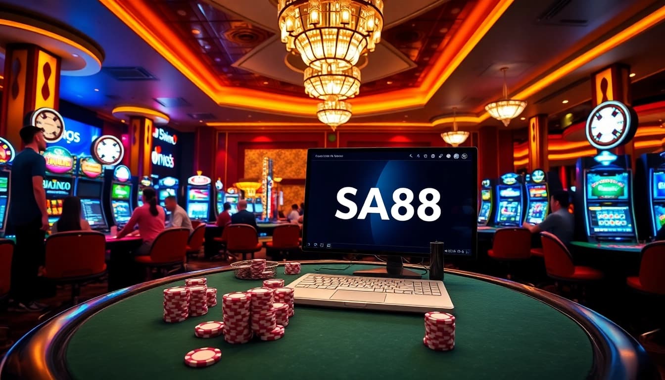 Engage in thrilling gameplay at SA88's vibrant casino experience with exciting games and stunning visuals.