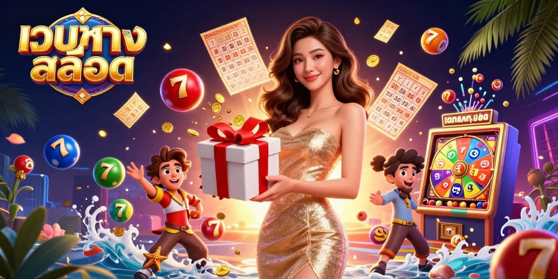 สัมผัสความตื่นเต้นของ เว็บตรงสล็อต กับเครื่องสล็อตที่มีชีวิตชีวาและสมบัติทองคำที่ตกลงมารอบๆ โมเดลที่น่าทึ่ง