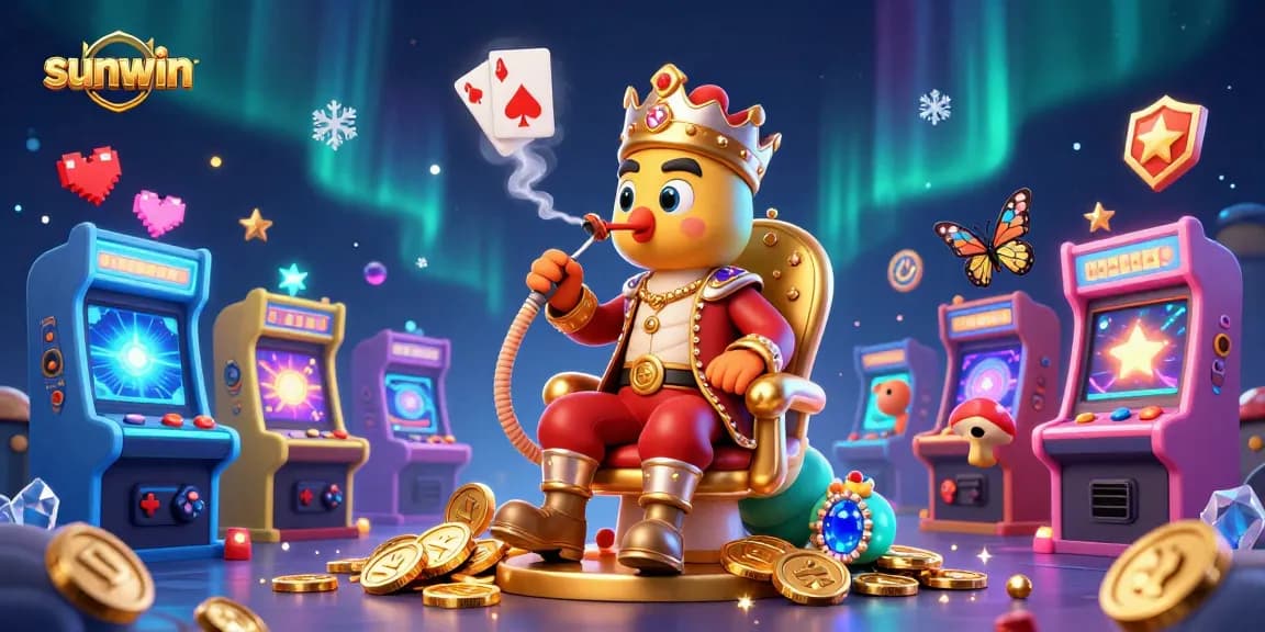 Play exciting casino games at sunwin with vibrant illustrations of engaging characters and dynamic slot elements.