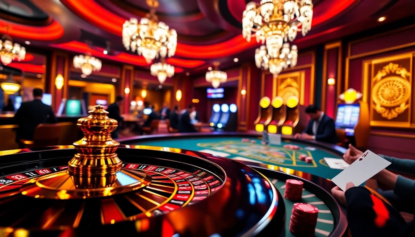 Experience the thrill of high-stakes gaming at MM OO with vibrant casino tables and exciting betting action.