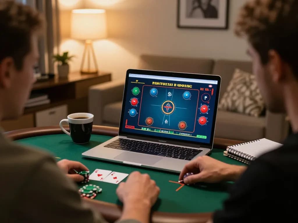Engaging in a thrilling ku88 online poker game from home while managing betting strategies