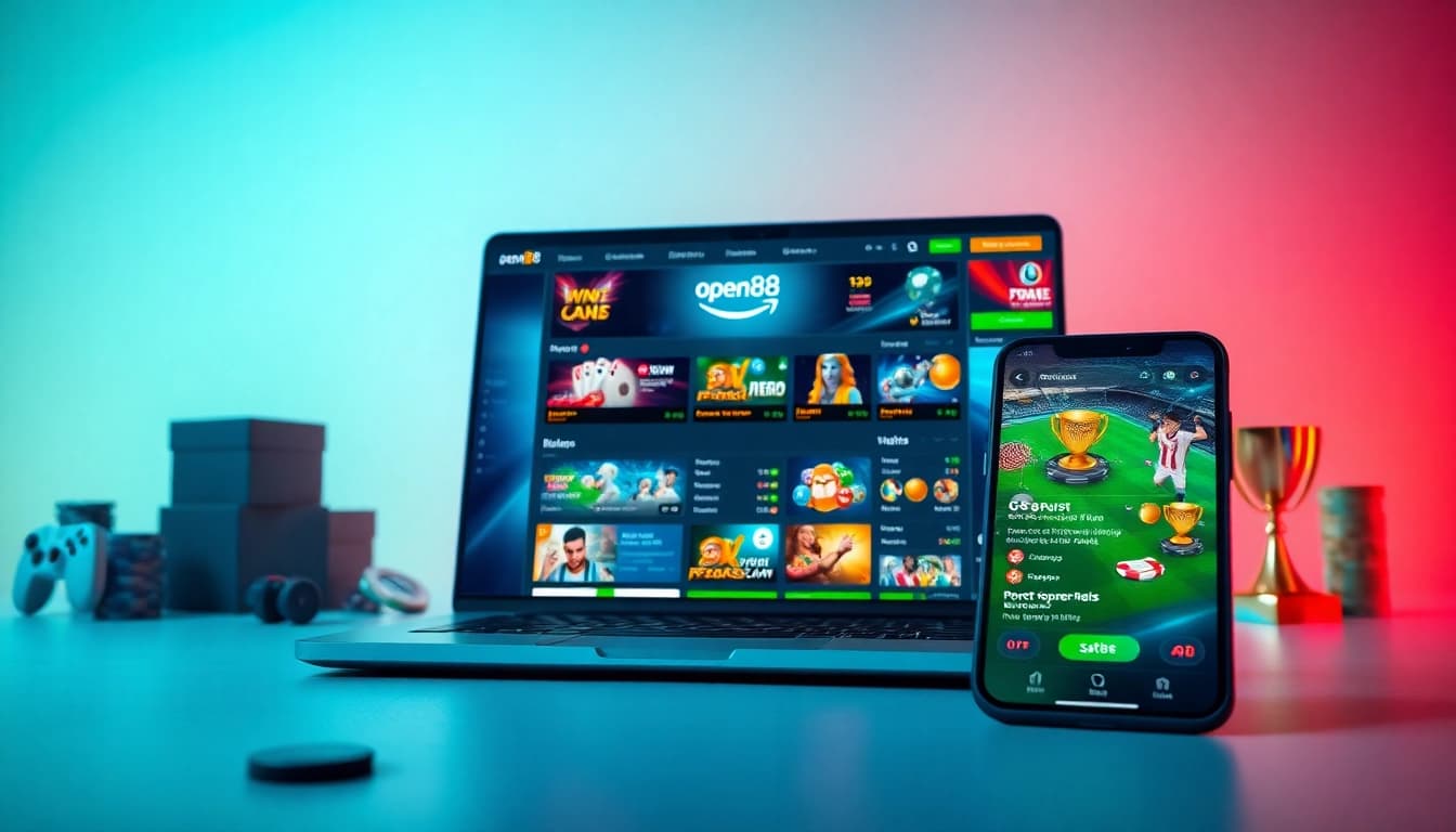 Experience the thrill of Nhà cái uy tín open88 through this dynamic online gaming platform showcasing casino games and sports betting.