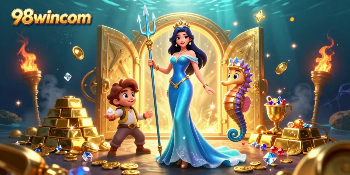 Play exciting games at 98wincom with vibrant visuals and treasure elements for an immersive experience.