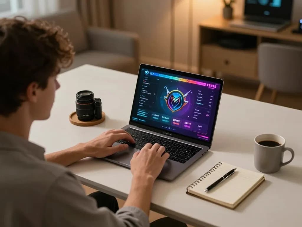 Engaging gameplay on go8 com laptop showcasing Dota betting strategies in a cozy atmosphere.