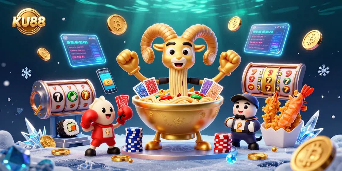 Play exciting games at KU88 with a vibrant gaming scene featuring legendary characters.