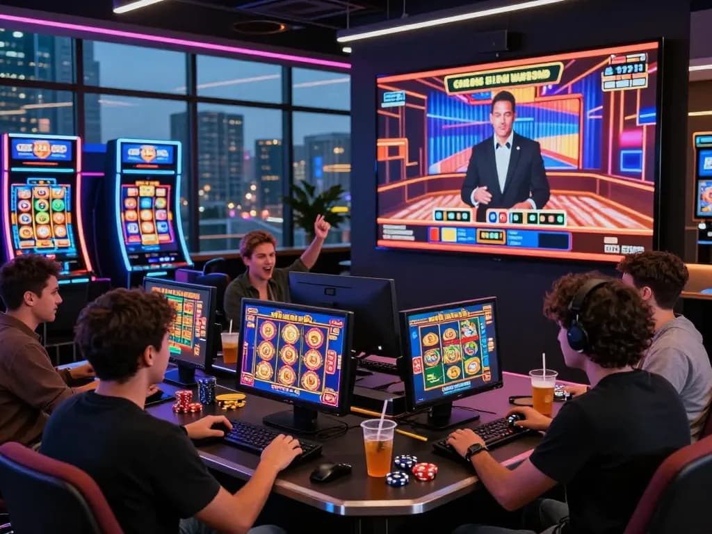 Engaged players enjoying online gaming experience at https://god55.agency/ with vibrant graphics and modern technology.