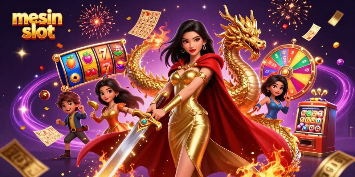 Spin the vibrant mesin slot with dynamic characters and colorful elements bringing luck and excitement.