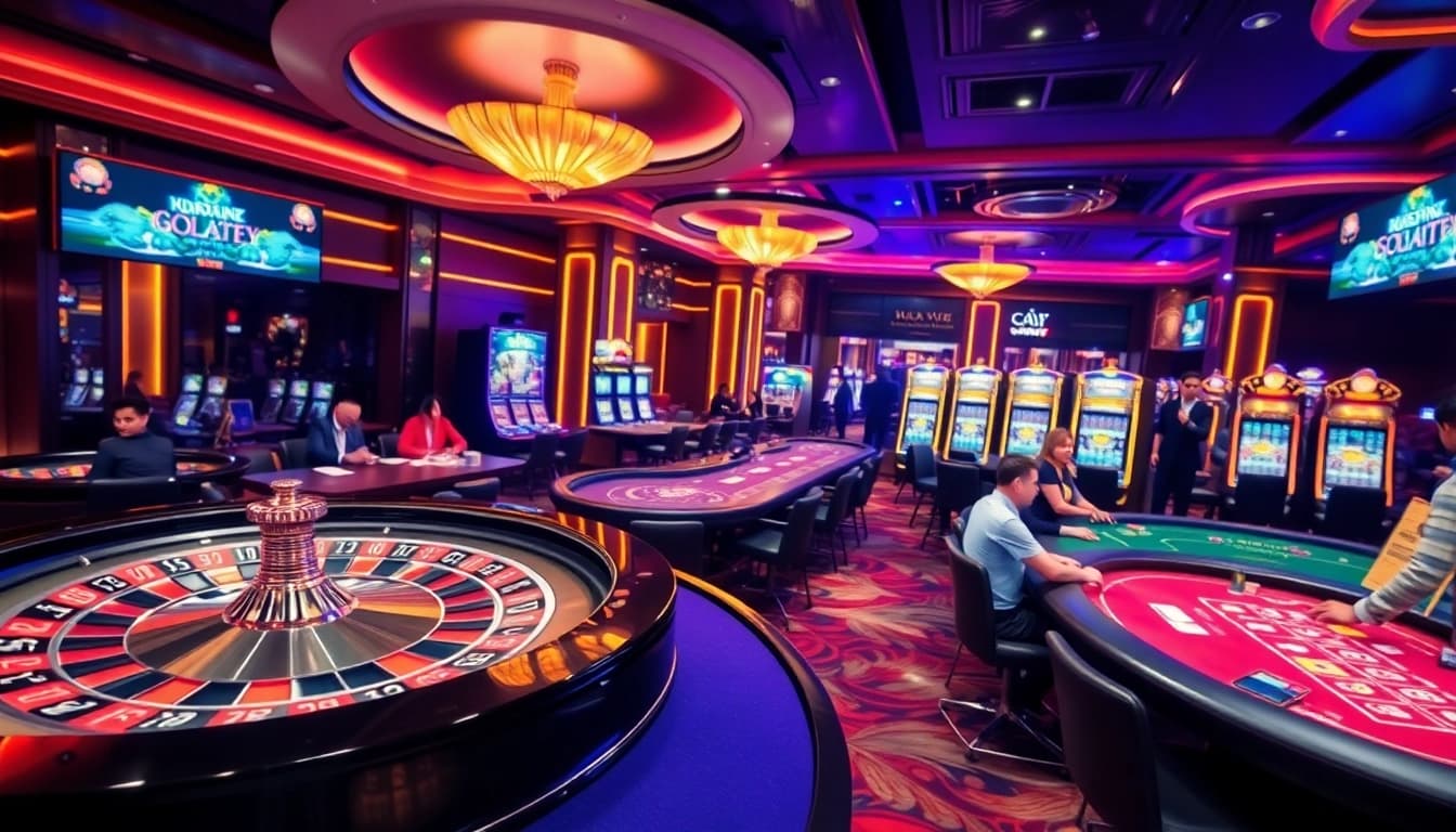 Experience the thrill of Nhà cái uy tín with dynamic gameplay at luxurious casino tables.