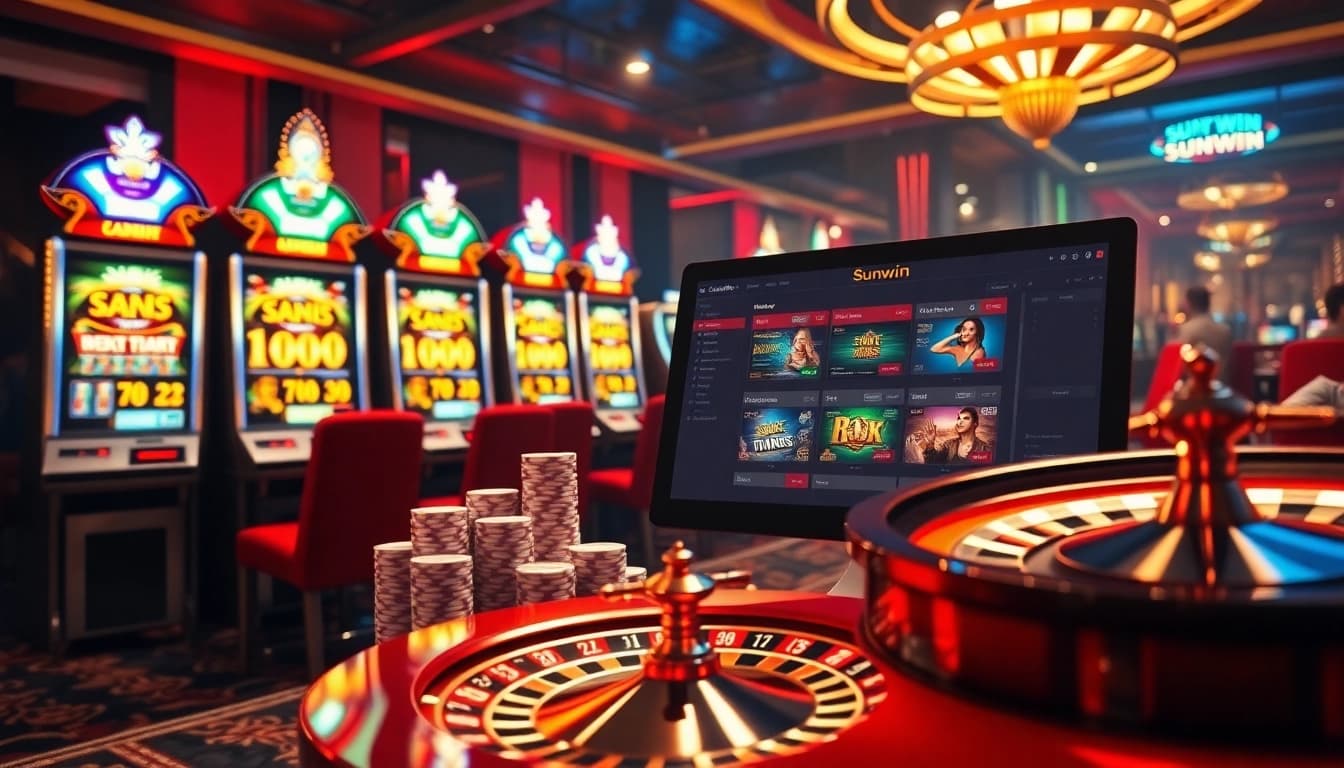 Engage in thrilling gaming with link tải sunwin featuring vibrant casino elements.