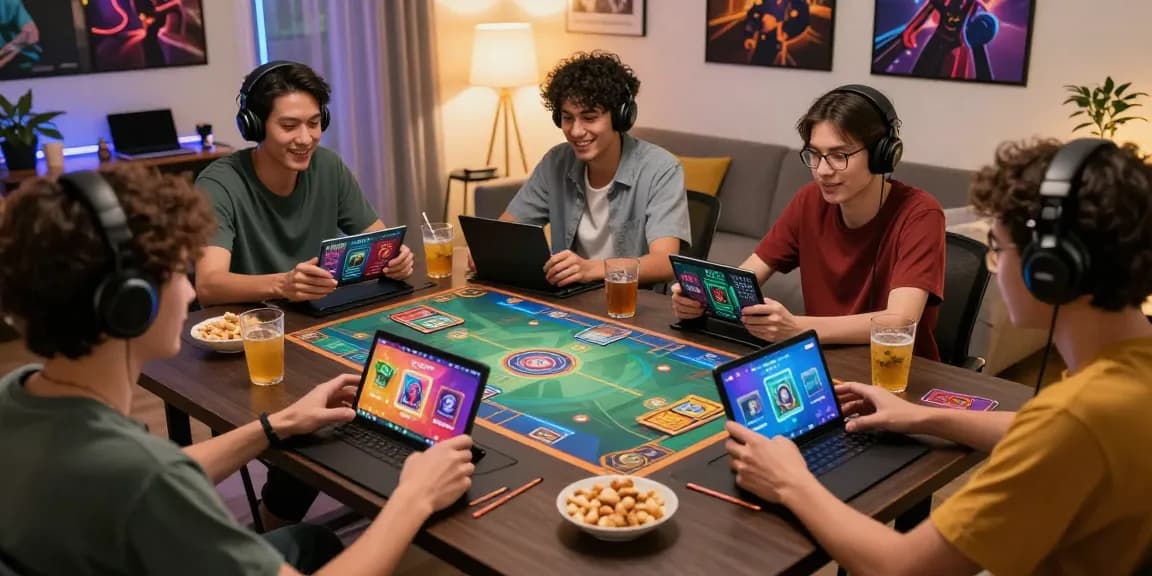 Playful gamers enjoying the Zowin app, highlighting tải zowin for online gaming experiences.