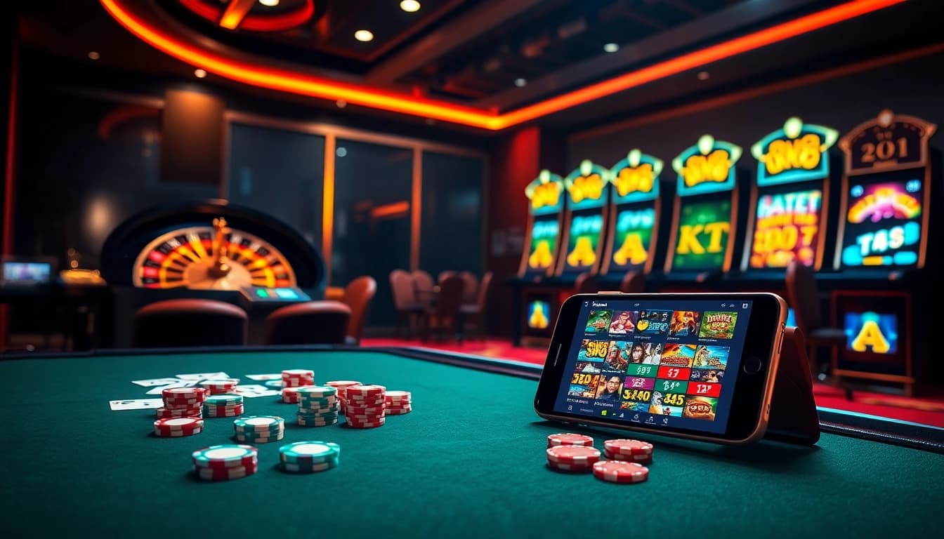 Engaging gamblers at https://rr88.mov/ with vibrant casino games and luxurious poker tables.