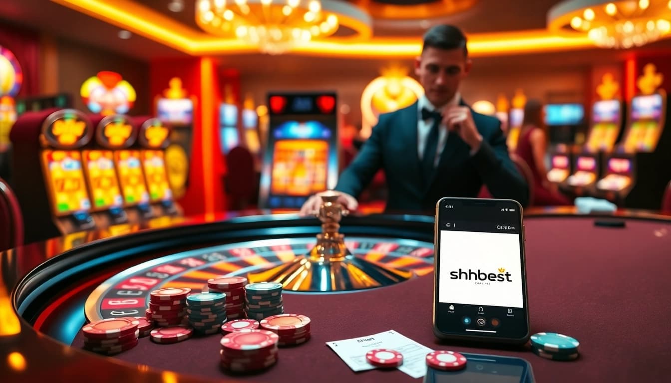 Experience top-tier gaming at shbet com with a vibrant casino atmosphere featuring roulette and slots.