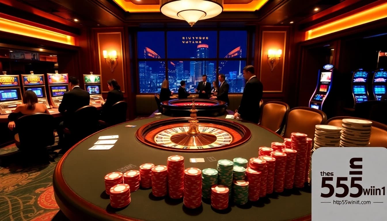 Experience thrilling online gambling at https://555win1.it.com with sophisticated casino settings and exciting gameplay.