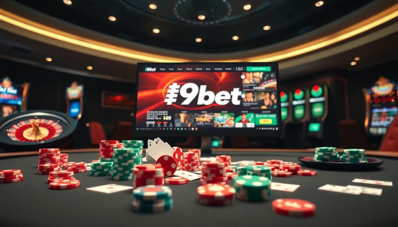 Experience thrilling bets at i9bet with dynamic online gaming visuals and vibrant casino elements.