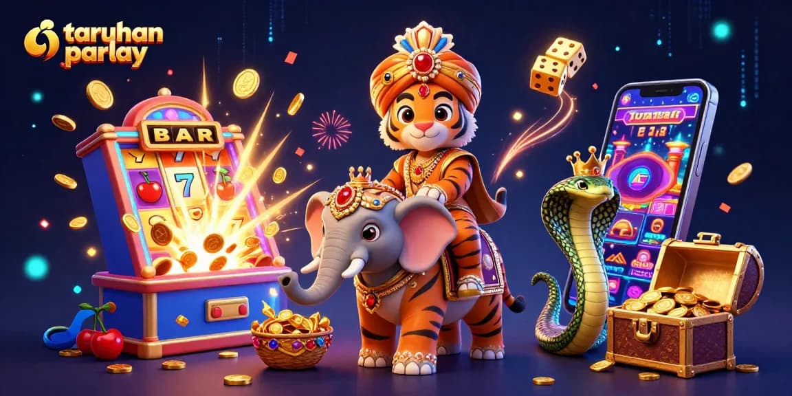 Menggunakan taruhan parlay untuk kemenangan maksimal melalui ilustrasi 3D yang penuh warna dan detail.