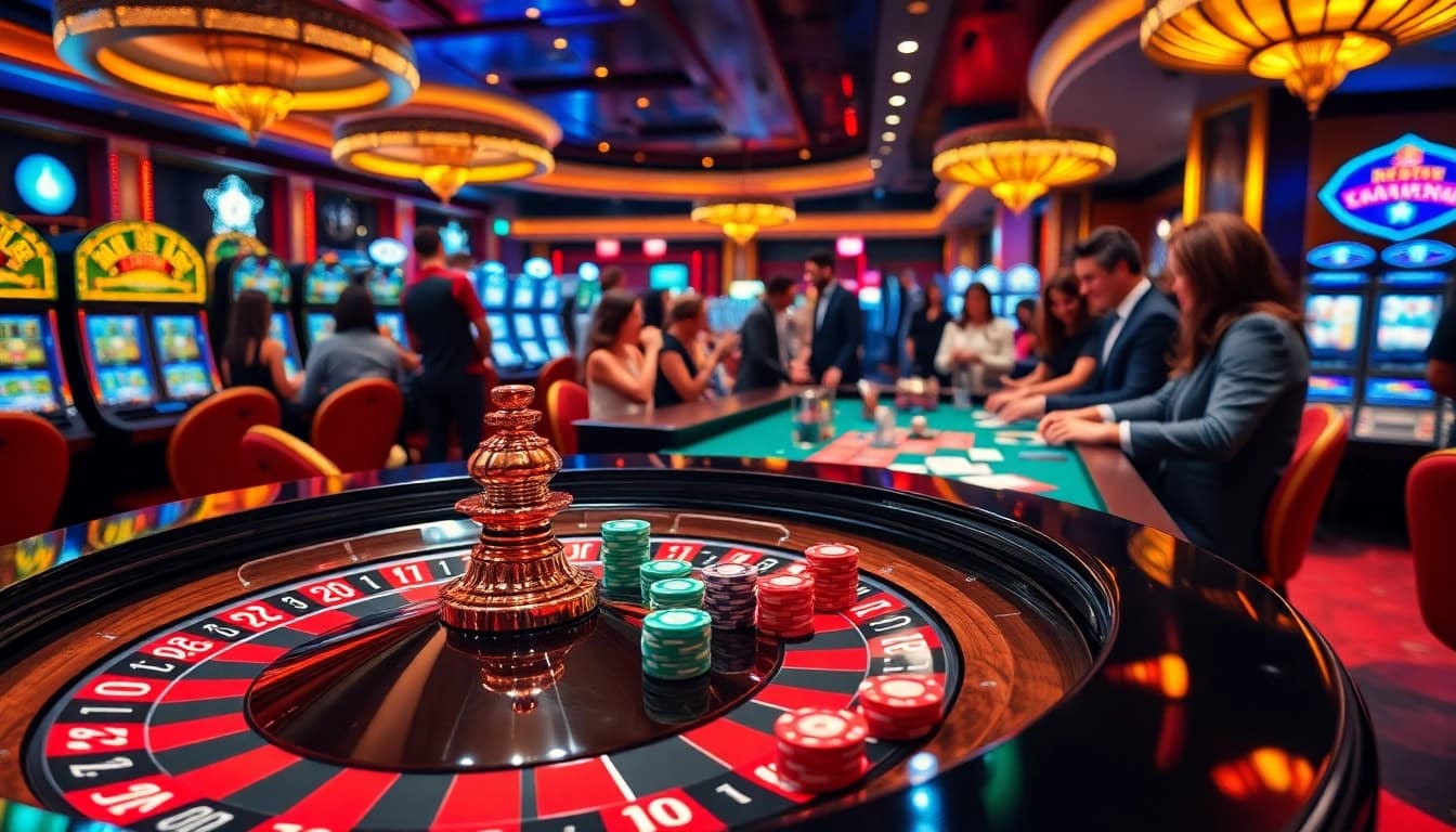 Experience the thrill of gambling at https://f1686s.com/ within a luxurious casino setting.