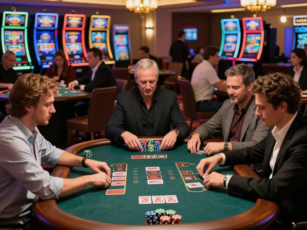 Experience thrilling gameplay at https://f1686s.com/ with players immersed in strategic poker action