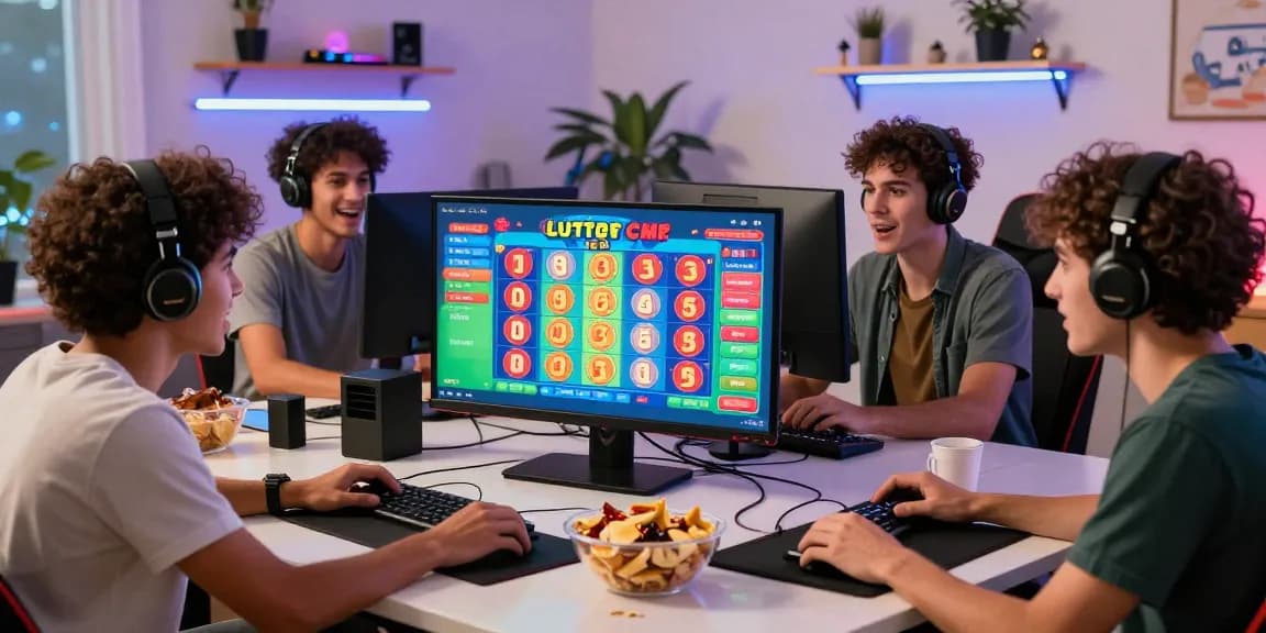 Exciting online gaming scene with friends playing ngamenjitu lottery games, showcasing vibrant graphics and engaging atmosphere.