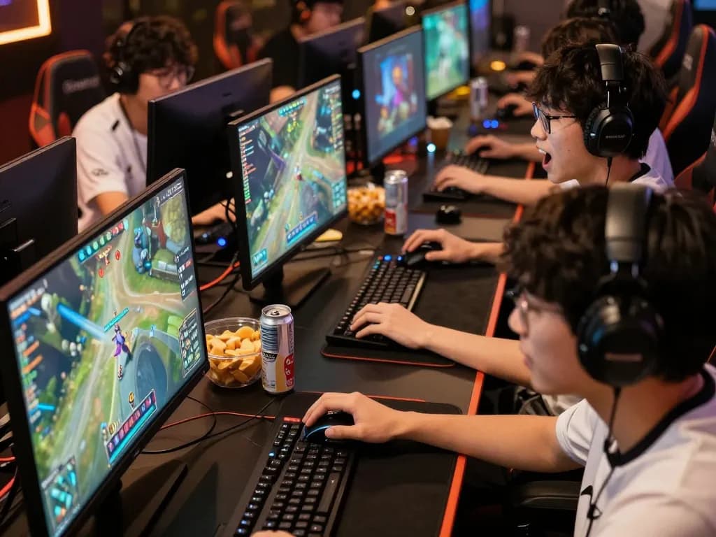 MPO08 players celebrating wins during a dynamic online gaming tournament, showcasing competitive gaming atmosphere.