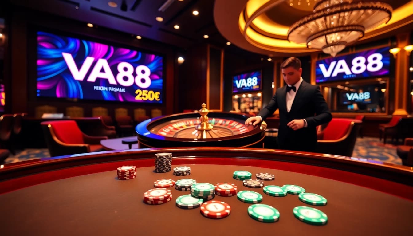 Experience the thrill of gambling at VA88 with luxurious casino tables and exciting games.