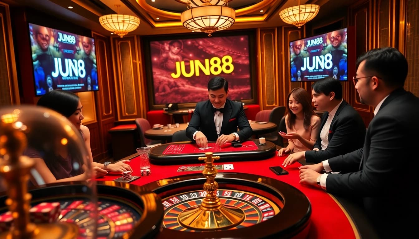 Experience the thrill of game play at jun88 trang chủ with vibrant casino action and poker excitement.