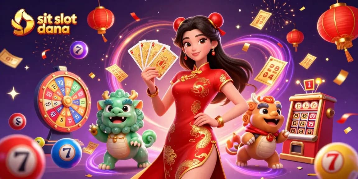 Engage with situs slot dana through vibrant casino fun, featuring colorful elements and bold design.