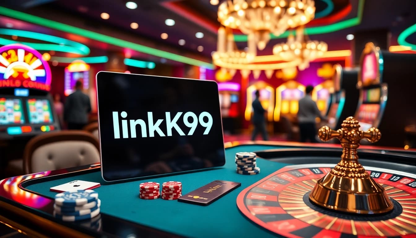 Experience excitement with K9K9 at a modern casino table featuring vibrant games and professional gambling atmosphere.
