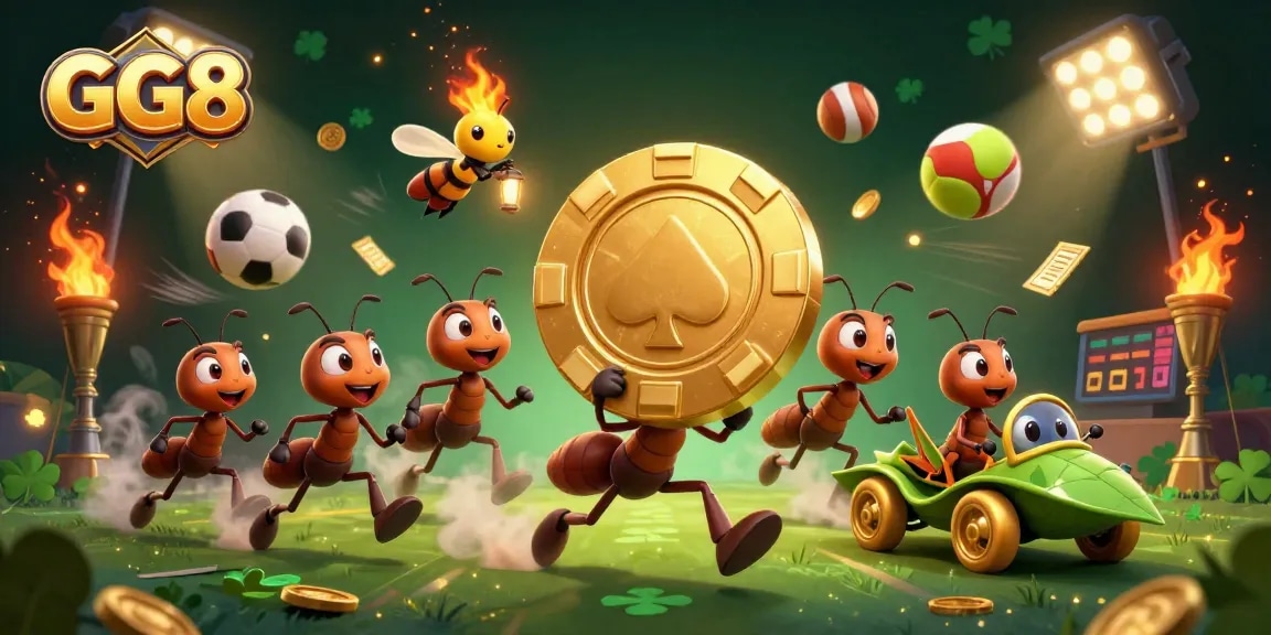 Engage with GG8’s vibrant online casino scene featuring dynamic 3D characters and gambling elements.