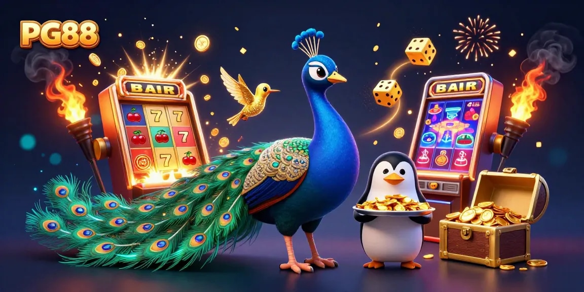 Experience PG88's vibrant gaming world with thrilling slot jackpots and whimsical casino characters.