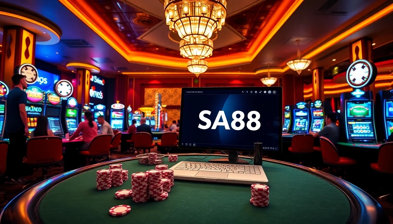 Engage in thrilling gameplay at SA88's vibrant casino experience with exciting games and stunning visuals.