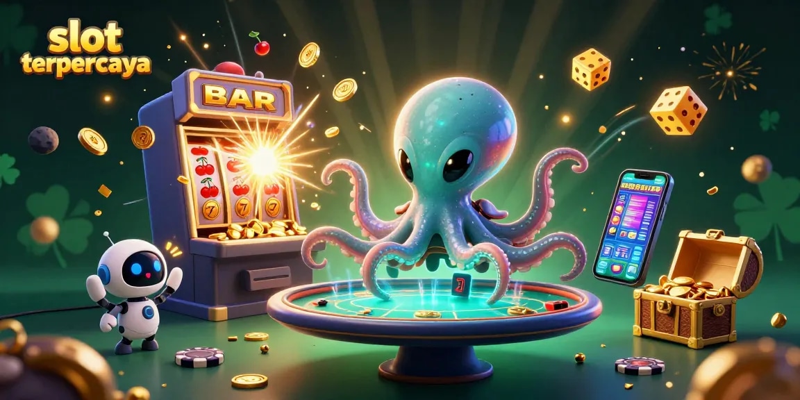 Experience winning thrills with slot terpercaya in an exciting 3D casino scene full of action.