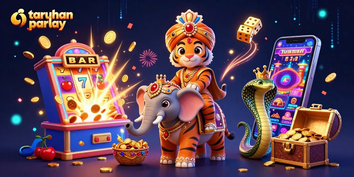 Menggunakan taruhan parlay untuk kemenangan maksimal melalui ilustrasi 3D yang penuh warna dan detail.