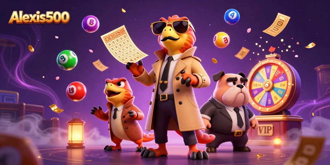 Experience exciting games at alexis500 with dynamic lottery elements and engaging characters.