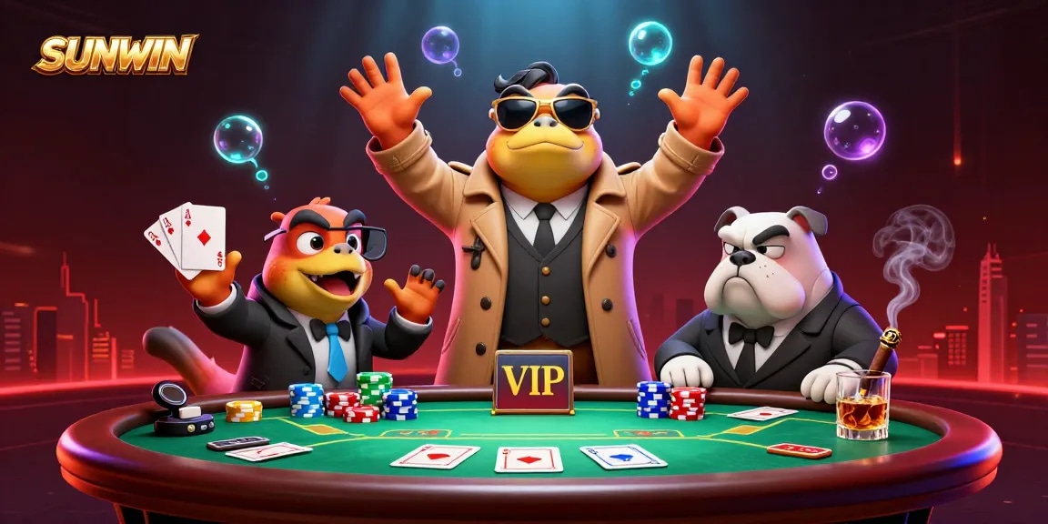 Join the excitement at SUNWIN with epic poker action in a vibrant casino scene.