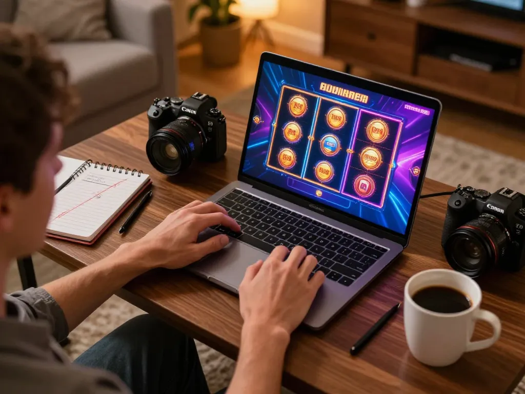 LIGALGO player maximizing enjoyment at home through strategic gaming decisions and vibrant graphics.