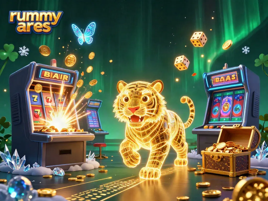 Experience thrilling rummy ares gameplay in a vibrant digital casino landscape with jackpots and more.