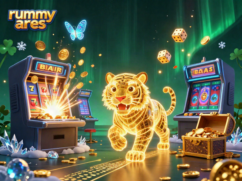 Experience thrilling rummy ares gameplay in a vibrant digital casino landscape with jackpots and more.