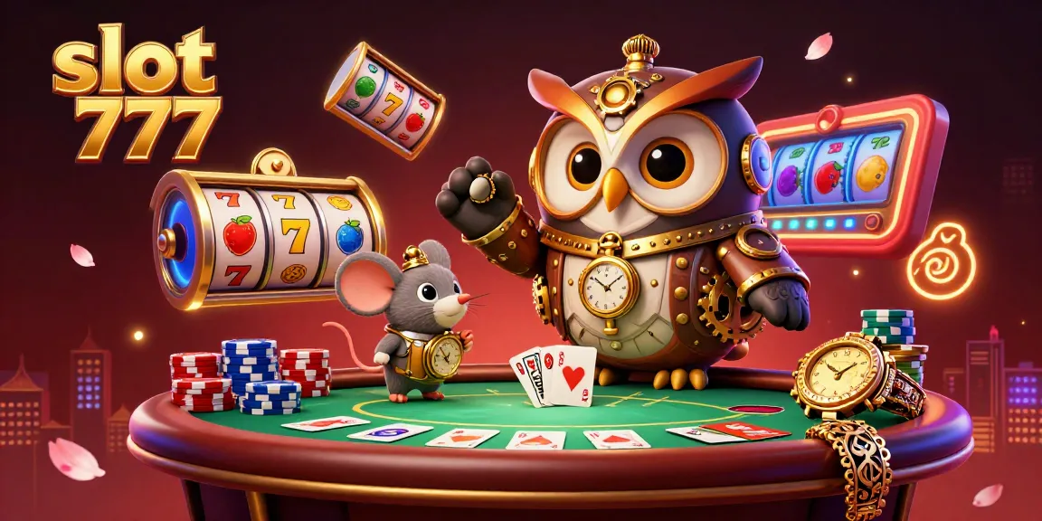 Rasakan keseruan bermain slot 777 dengan owl dan mouse dalam suasana kasino yang fantastis.