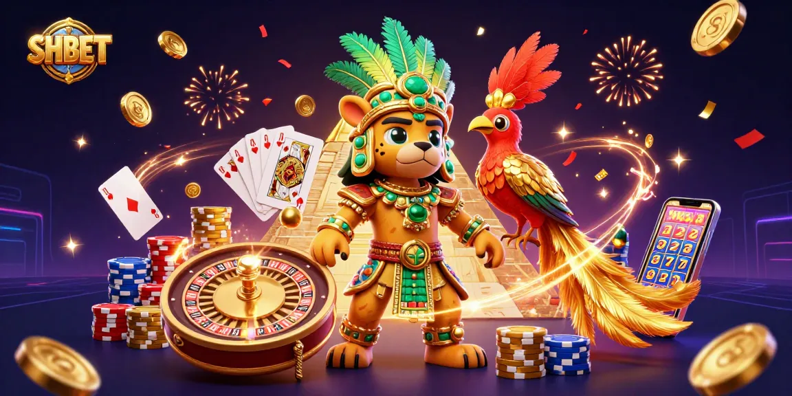 Experience exciting gameplay at SHBET with vibrant casino elements and characters.