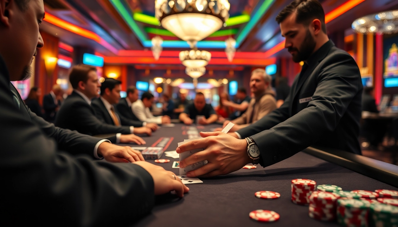 Impression vom Spielen im Casino mit intensiver Atmosphäre und engagierten Spielern.