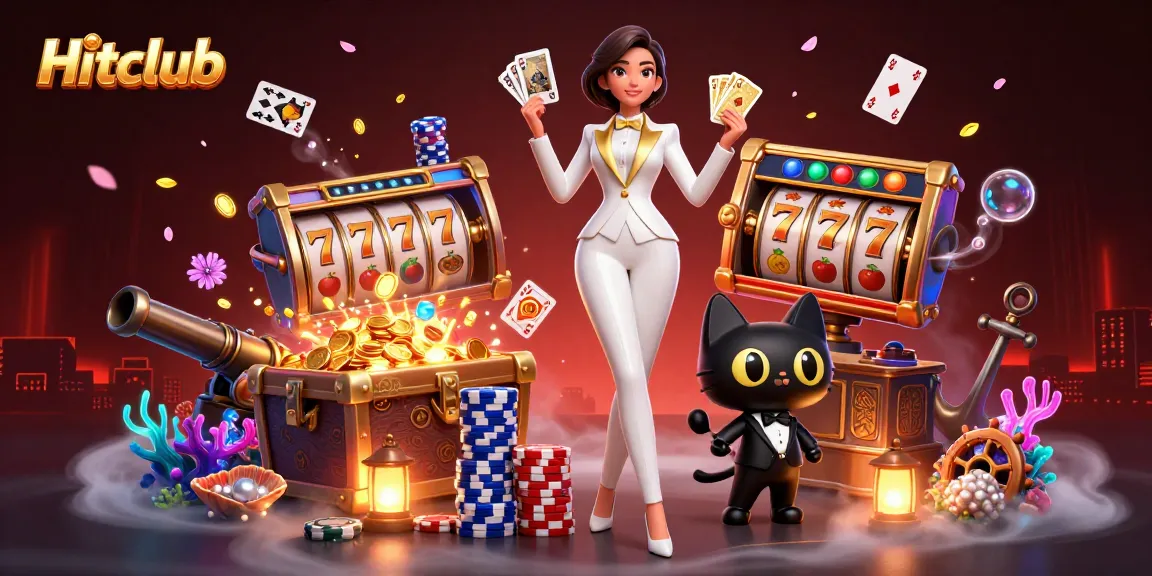 Experience the excitement at Hitclub with a glamorous woman in a poker scene, showcasing skill and strategy.