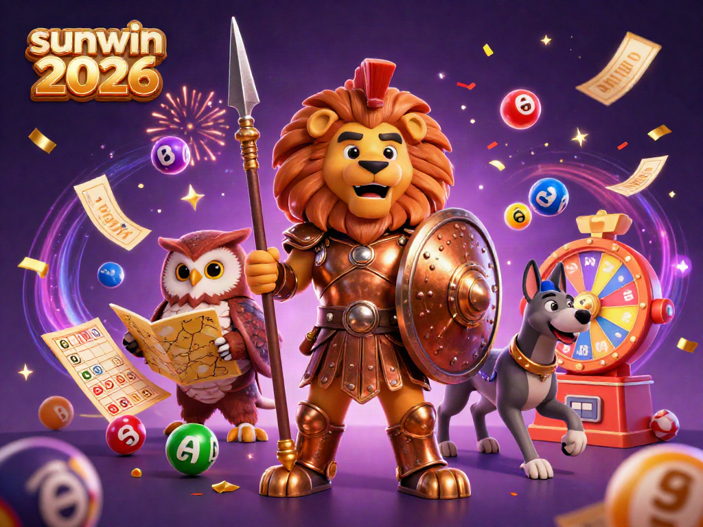 Experience dynamic gaming fun with sunwin 2026, featuring animated characters and exciting casino elements.