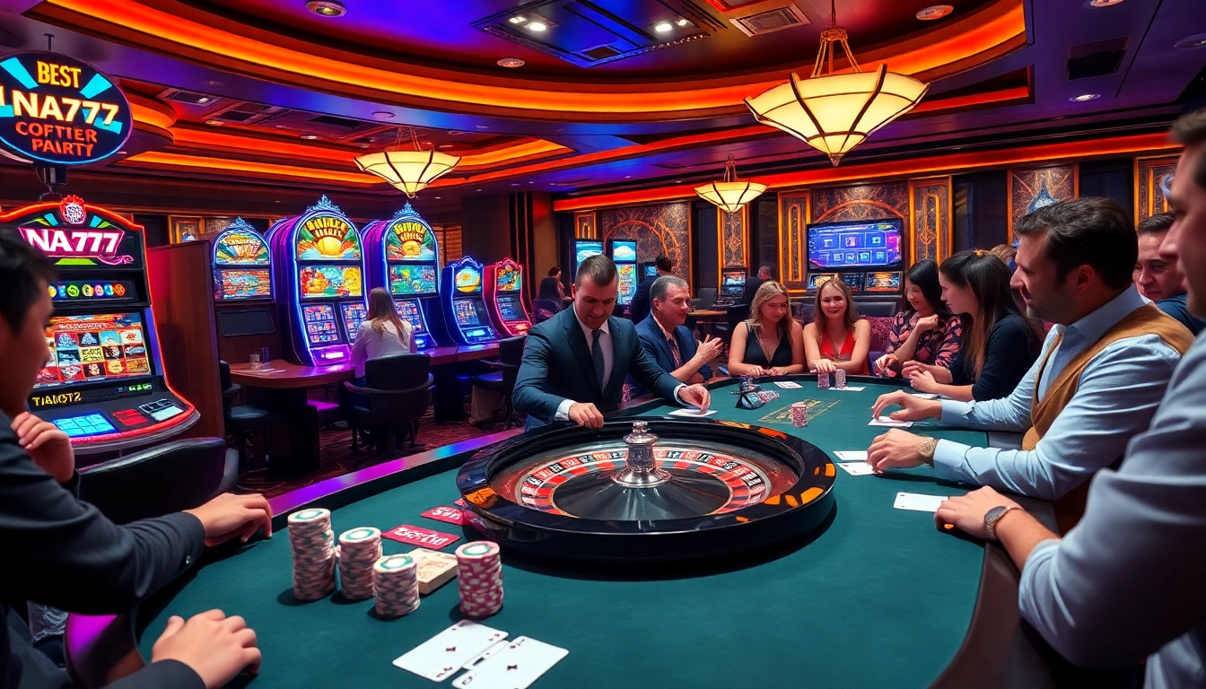 Experience the excitement of NA777 with professional dealers and vibrant casino games.