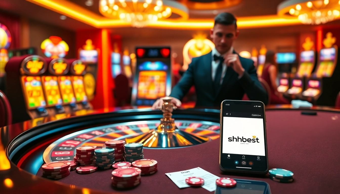 Experience top-tier gaming at shbet com with a vibrant casino atmosphere featuring roulette and slots.
