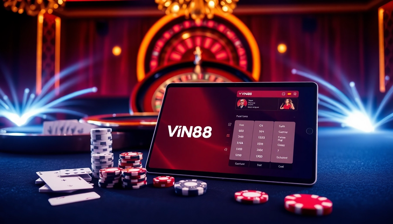 Experience the excitement of vn88 as players engage with thrilling casino games and betting.
