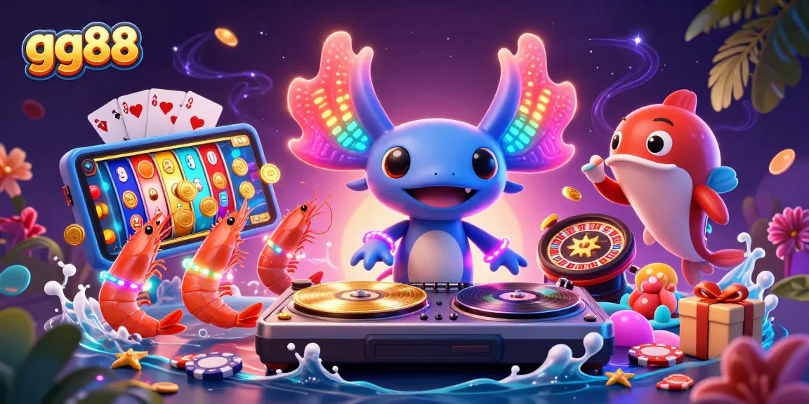 Experience excitement at gg88 with vibrant slot games and energetic underwater party scene.