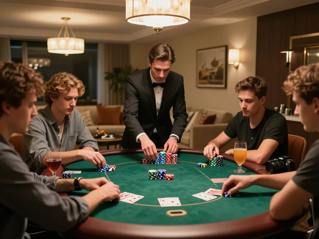 IDCASH88 poker night with friends showcasing friendly competition and strategic gameplay.