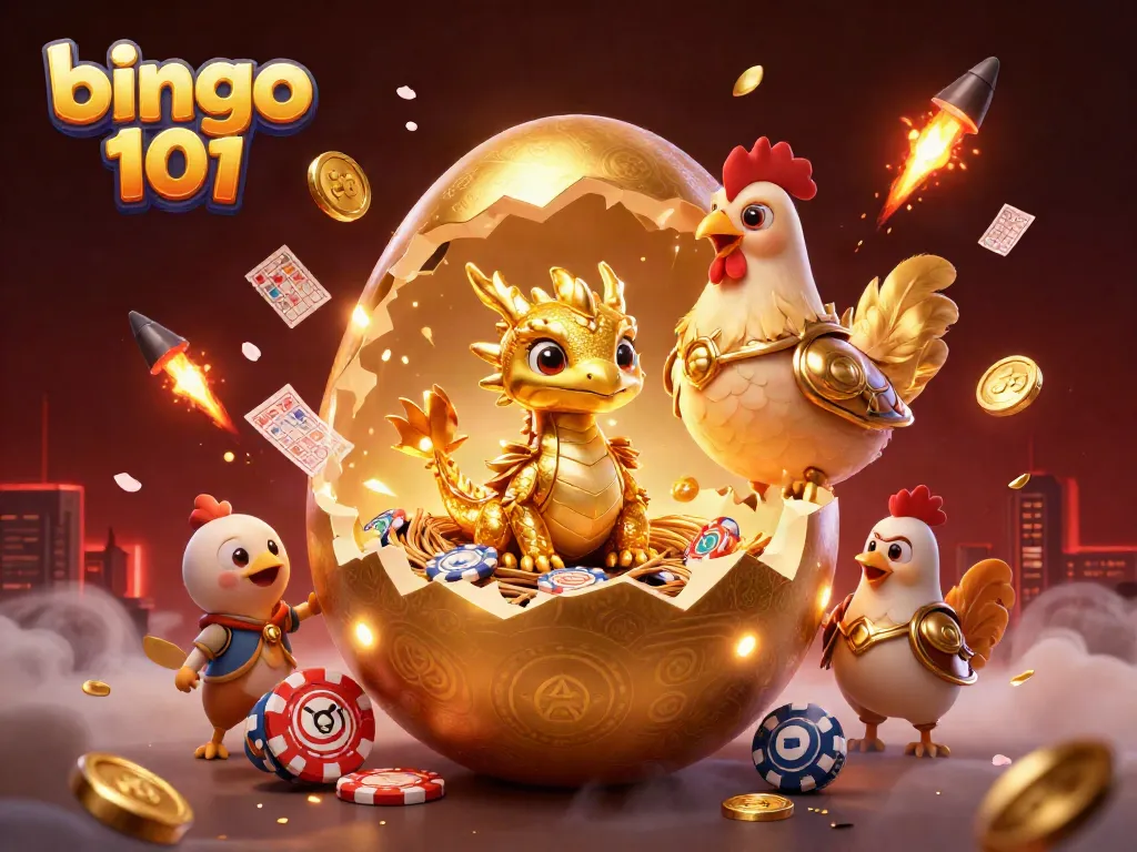 Experience the excitement of bingo 101 with golden dragon and vibrant game elements.